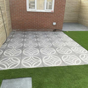 Leinz Sion Patterned Stone Effect 20mm Porcelain Paving Slabs