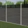 LuxeLine Composite Fence Panel Light Grey - Slat Decorative Screen for Own Post