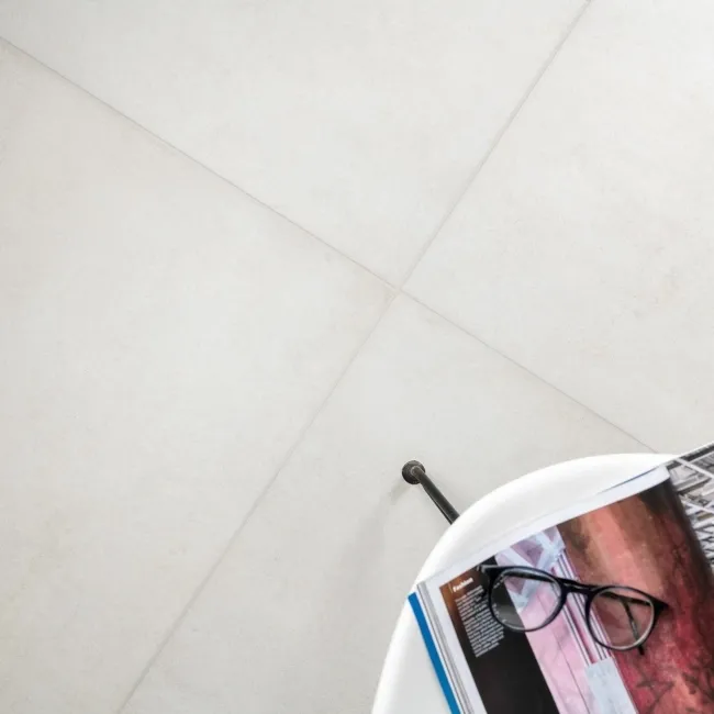 Luna White Stone Large Stone Effect 800x800 Floor Tiles