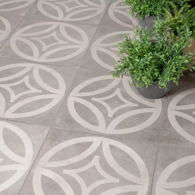 Leinz Sion Patterned Stone Effect 20mm Porcelain Paving Slabs