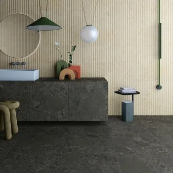 Belmonte Space Black Matt Porcelain Tiles 800x800