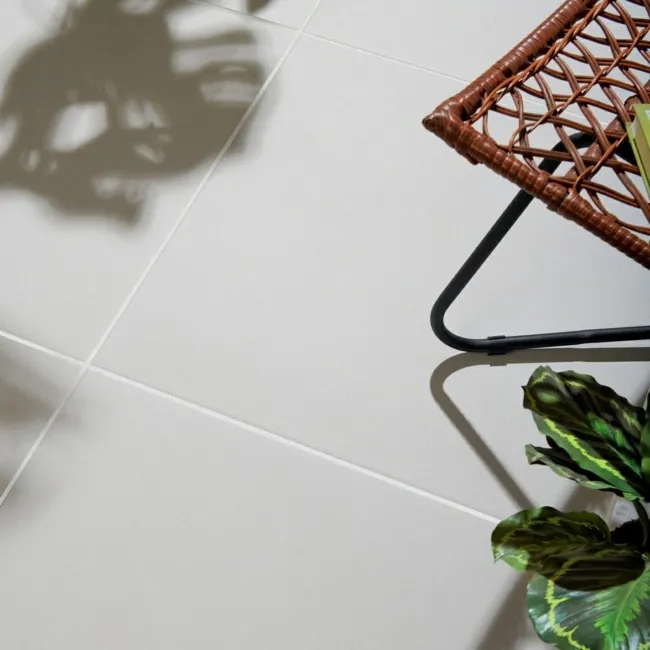 Materia Blanco White Concrete Effect 20mm Porcelain Paving Slabs