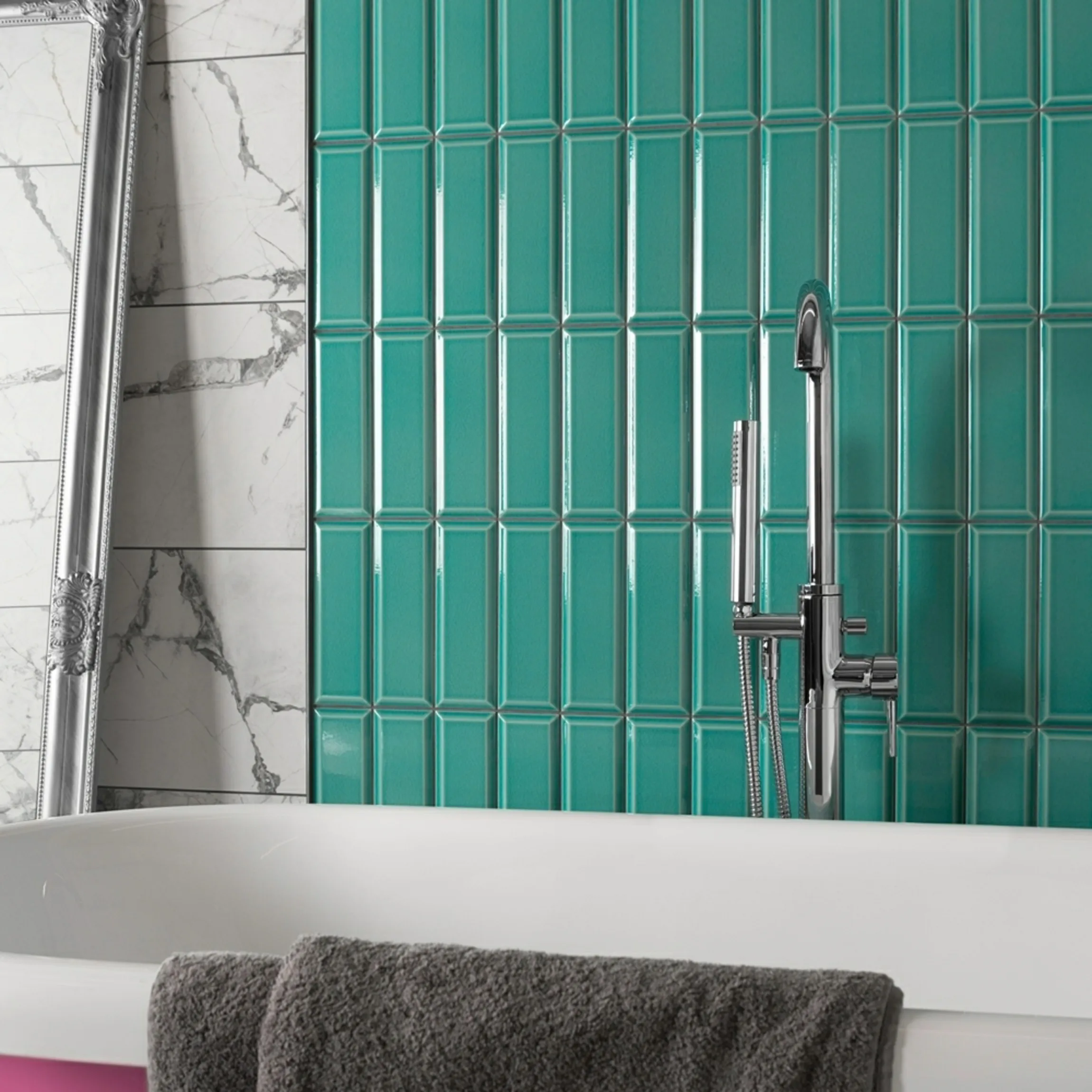 Plush Azulado Shine Crackle Glaze Tiles