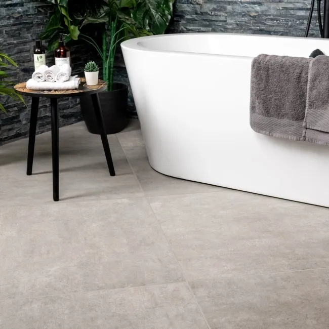Luna Grey Stone Effect Large Porcelain Floor Tiles
