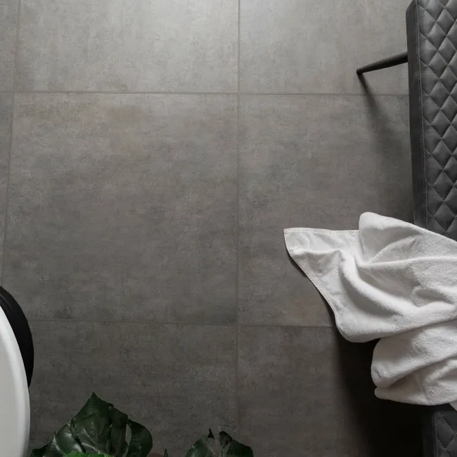 Luna Dark Grey Large Stone Effect  800x800 Floor Tiles