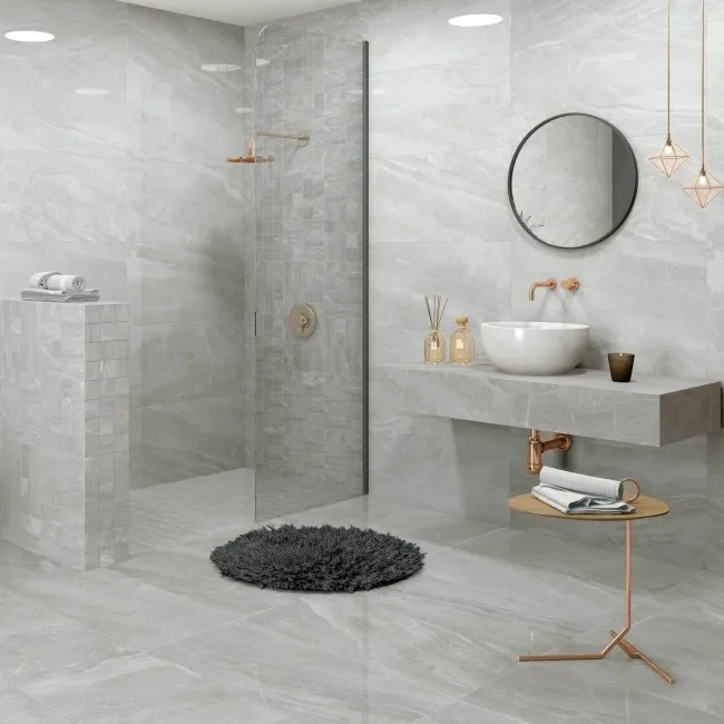 Kashmir Perla Pulido/Leviglass Marble Effect Tiles 600x600
