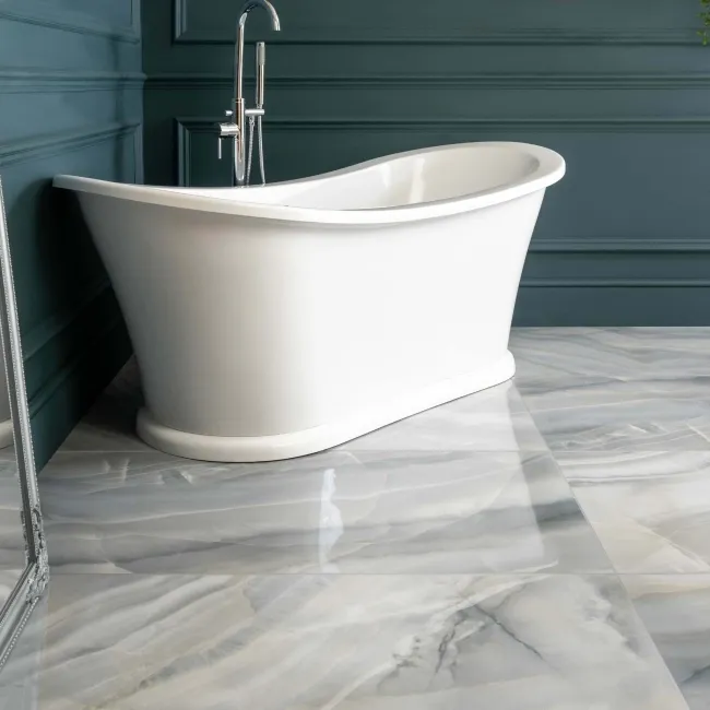 Lustra Blue Marble Effect Porcelain Tiles 1200x600