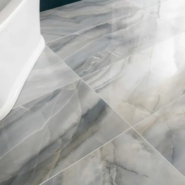 Lustra Blue Marble Effect Porcelain Tiles 1200x600