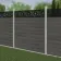 LuxeLine Composite Fence Panel Light Grey - Moroccan Decorative Screen for Own Post