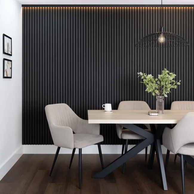 Trepanel® Black Wood Top Trim with Lighting Option