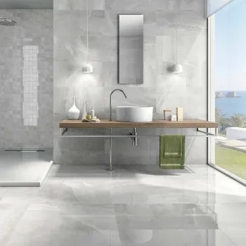 Kashmir Perla Grey Matt Rectified Marble Effect Tile 600x300