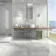 Kashmir Perla Grey Matt Marble Effect Porcelain Tiles 600x300