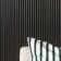 Trepanel Flex® Noir Black Flexible Acoustic Wood Panels 2400x300