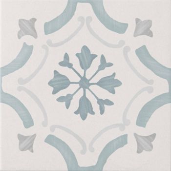 Blossom Ornate Blue Matt Pattern Wall and Floor Tiles | Walls and Floors