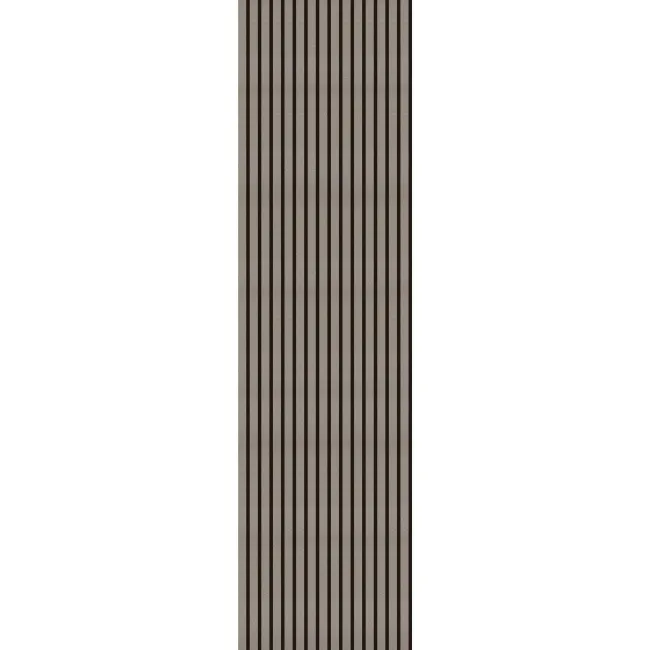 Trepanel® Texture Grey Taupe Woven Acoustic Wood & Felt Slat Panels