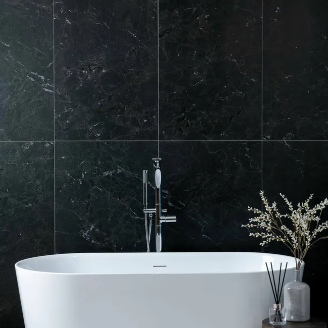 Neeko Black Stone Effect Matt Porcelain Tile - Test