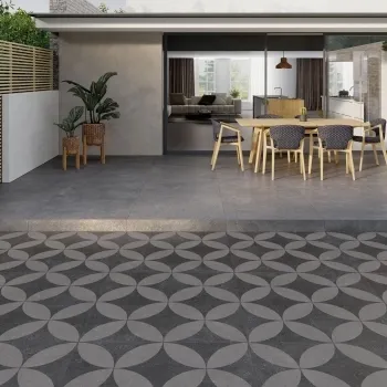 Motive Graphite Porcelain Tiles