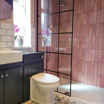 Helix Noir Black and White Matt Patterned Wall and Floor Tiles