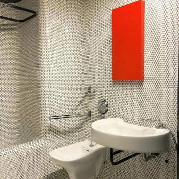 Pixel White Circular Matt 19mm Mosaic Tiles