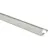 8mm Brushed Silver Aluminium Straight Edge Tile Trim