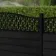 LuxeLine Composite Fence Panel Black 3ft High - Geometric Decorative Screen with Aluminium Post