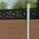 LuxeLine Composite Fence Panel Teak - Moroccan Decorative Screen for Own Post