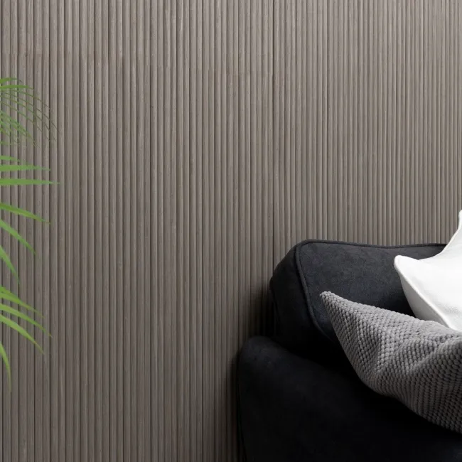 Trepanel Flex® Ash Grey Flexible Acoustic Wood Panels 2400x300