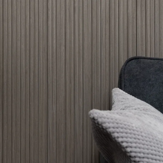 Trepanel Flex® Ash Grey Flexible Acoustic Wood Panels 2400x300