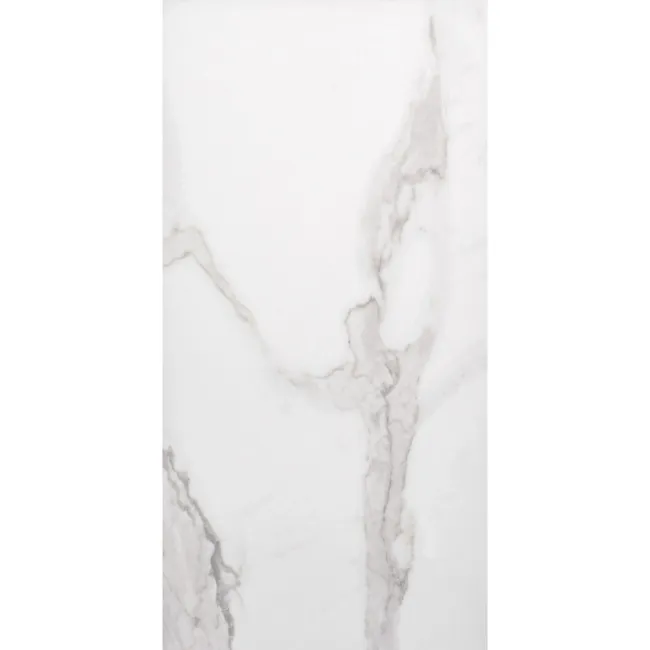 Cappella White Gloss Marble Effect 600x300 Wall and Floor Tiles