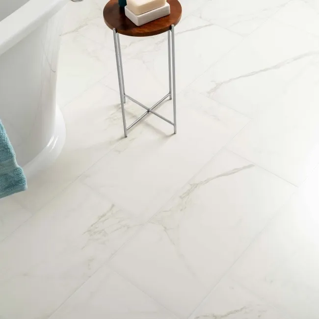 Cappella White Matt Marble Effect 600x300 Wall and Floor Tiles