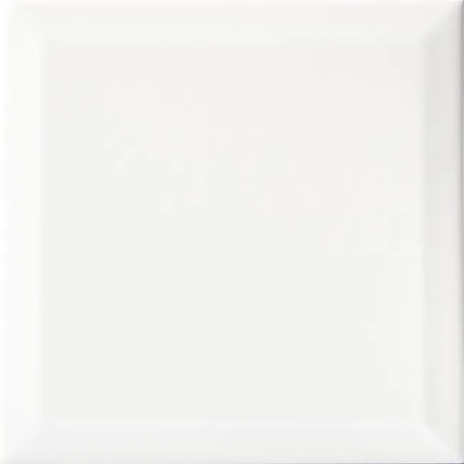Capsule® Cotton White Gloss Bevelled 150x150 Wall Tiles