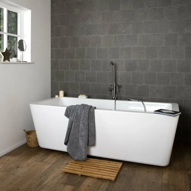 Dollymixx Patina Dark Grey Matt Terrazzo Wall and Floor Tiles