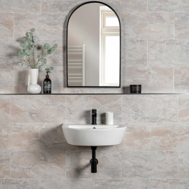 Cherish White Pearl Gloss Marble Effect Wall Tiles