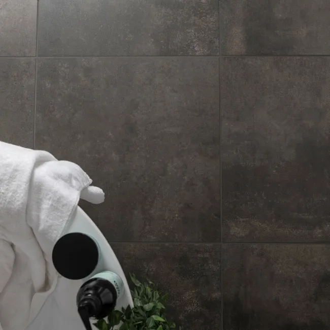 Foil Smoke Metallic Stone Effect 600x600 Tiles