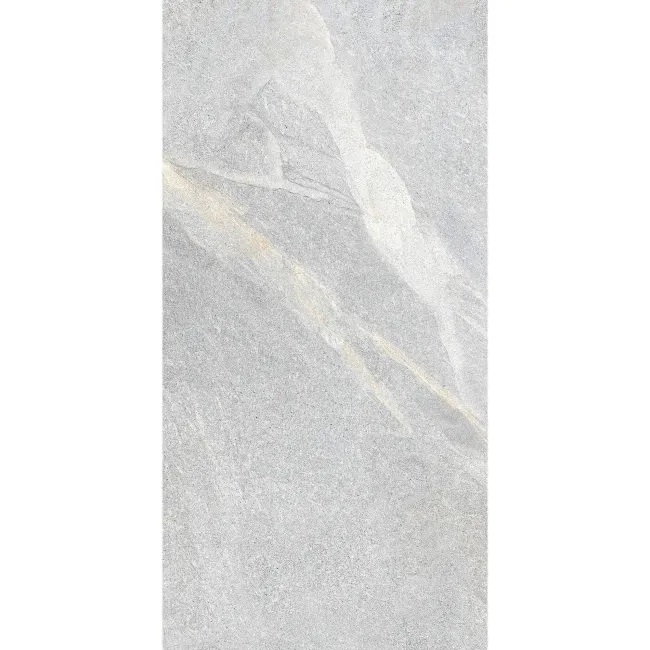 Devoke Light Grey Matt Stone Effect Wall and Floor Tiles 597x297