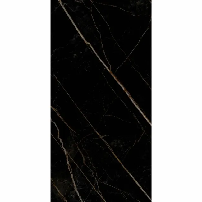 Royal Black Marble Effect Gloss Walls and Floor Tiles