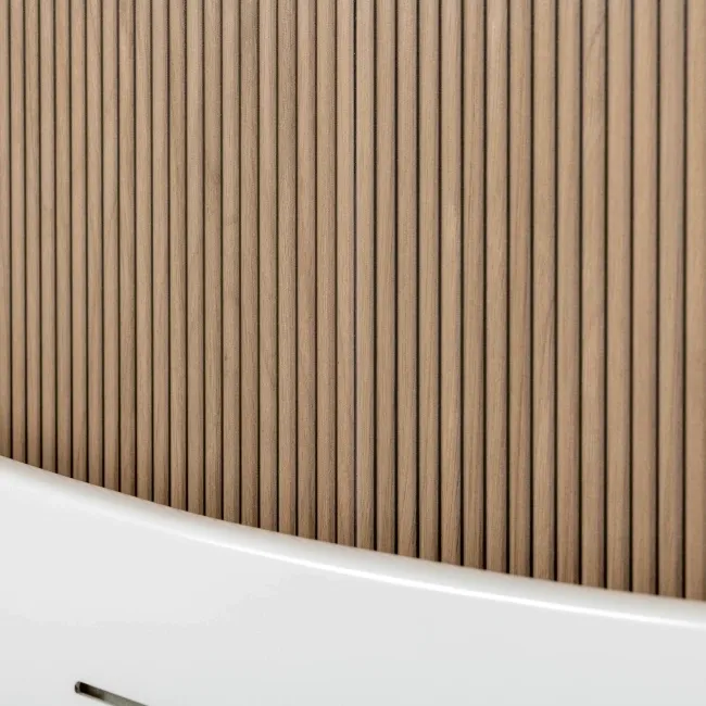 Contour Brown Oak Wood Slat Effect Wall Tiles