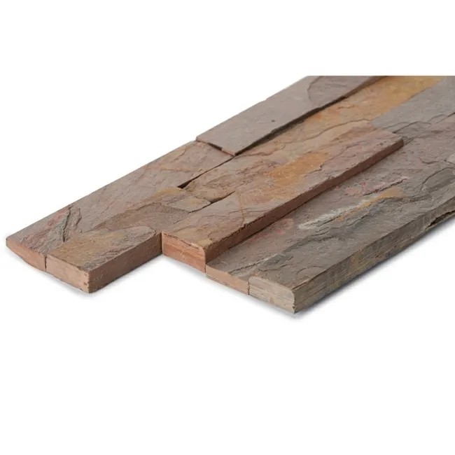 Ledgestone Sheera Brown Split Face Slate 300x150 Tiles