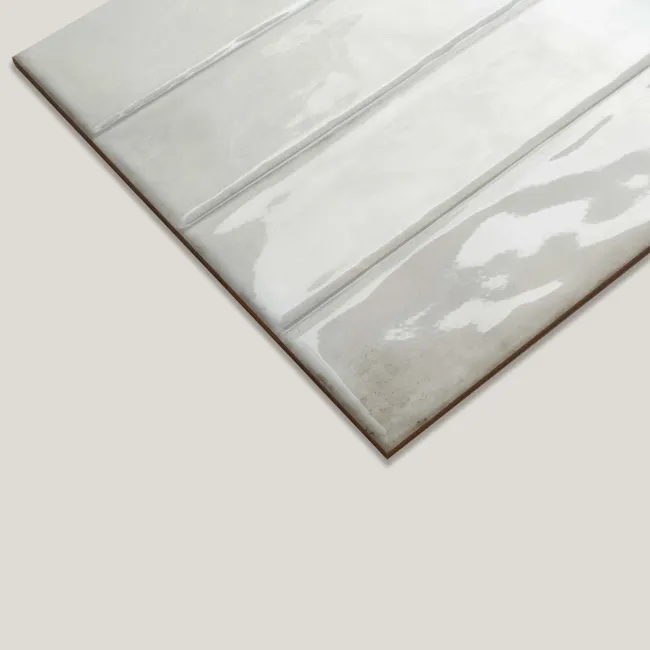 Lazio White Gloss Brick Effect Wall Tiles