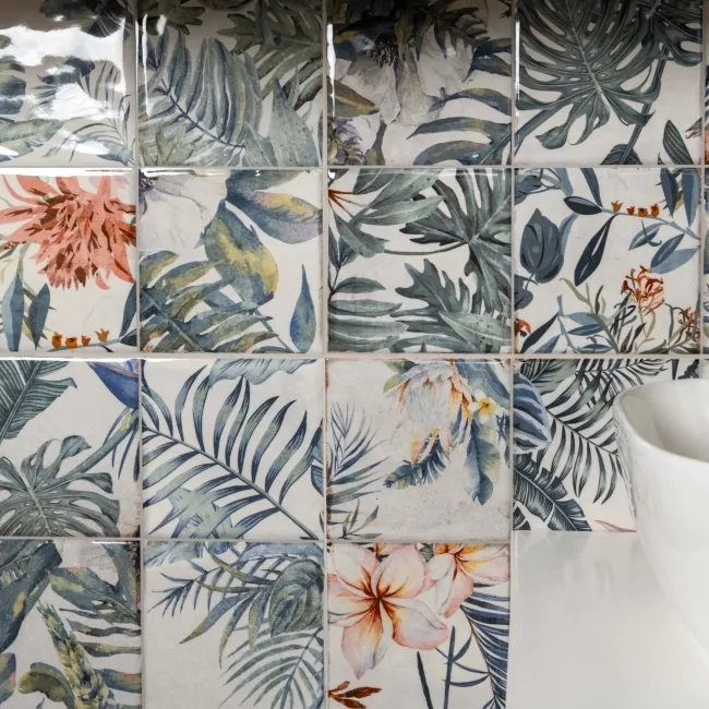 Veneto Multicolour Gloss Patterned Wall Tiles