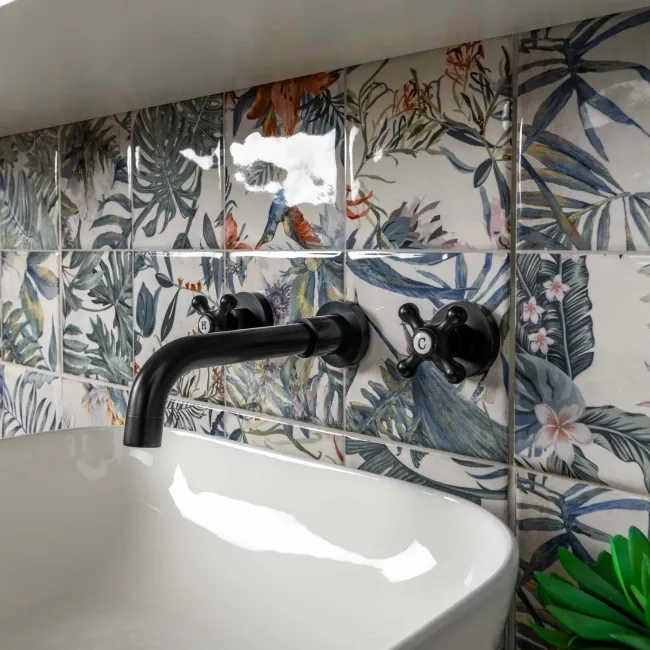 Veneto Multicolour Gloss Patterned Wall Tiles