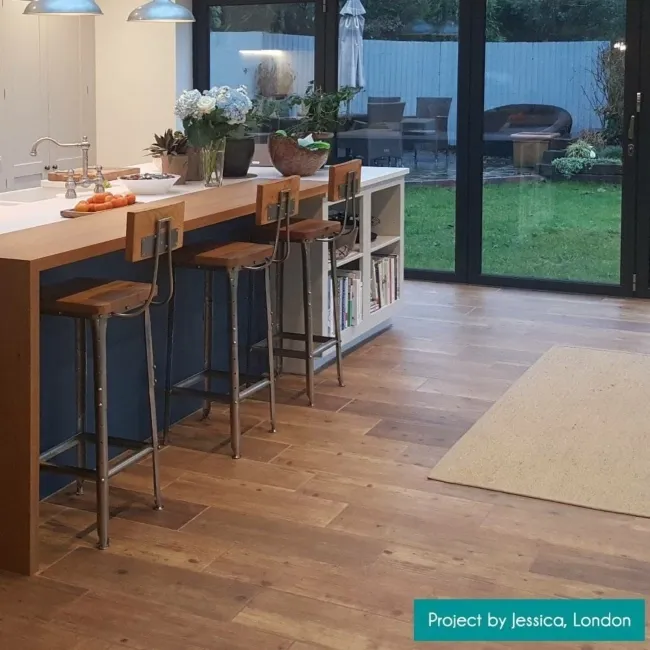 Rustic Oak Wood Effect Ceramic Floor Tiles