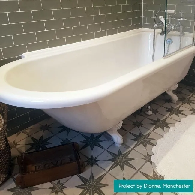 Scintilla Olive Green Star Pattern Tiles