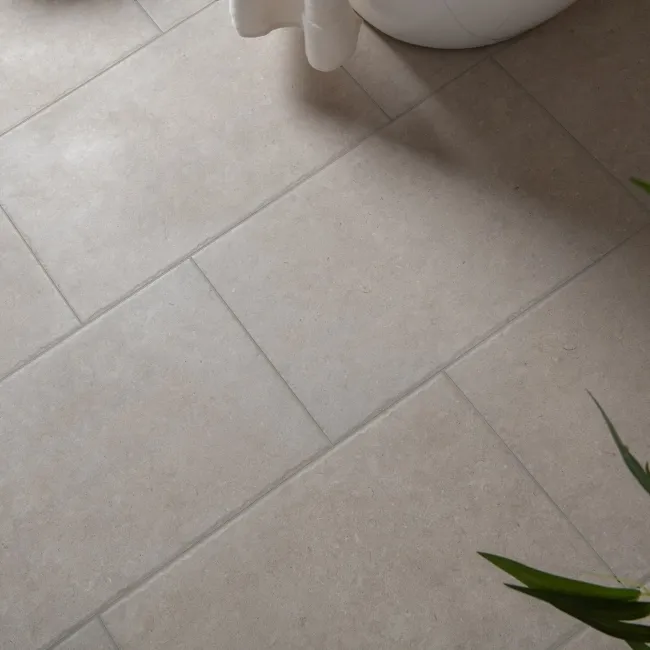 Shallows Beige Matt Limestone Effect Floor Tiles