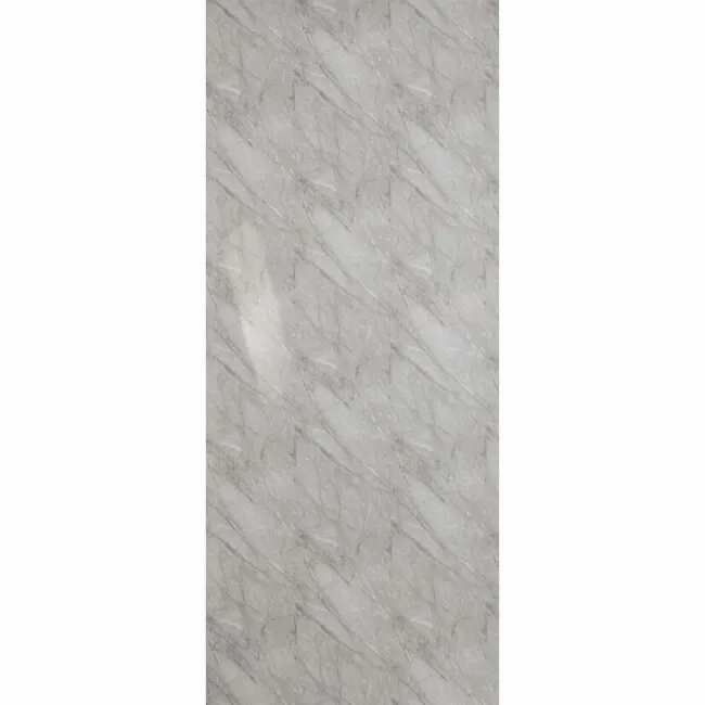 Trepanel Aqua® Gloss Light Grey Marble Effect PVC Bathroom Wall Panel