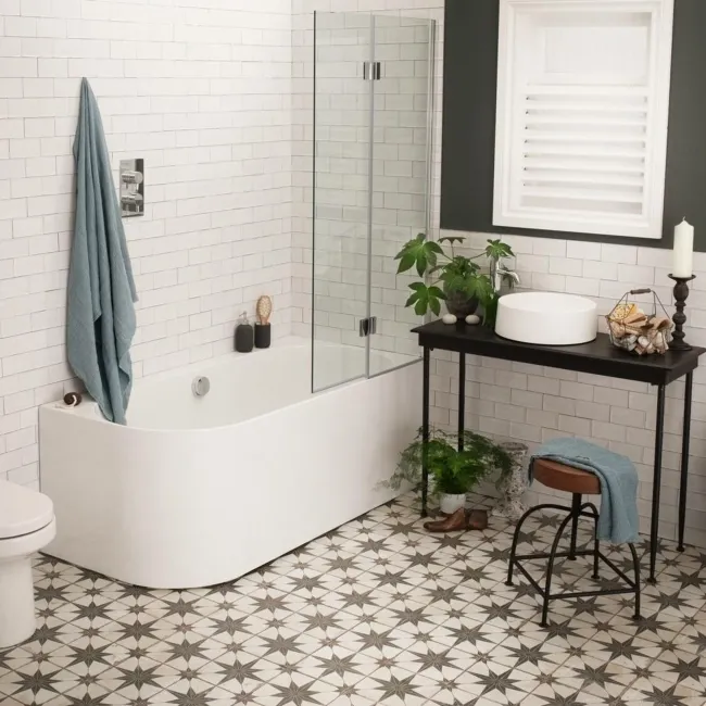 Rustic Ceramic White Gloss Mini Metro Wall Tiles