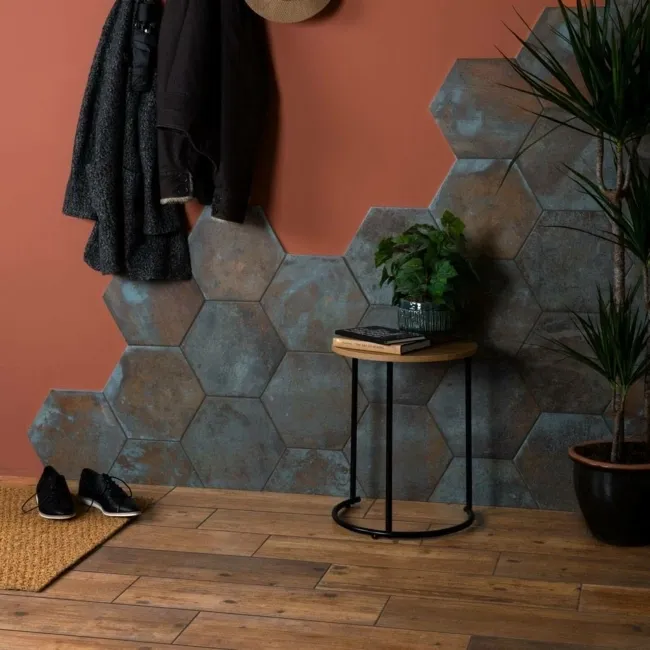 Rustic Oak Wood Effect Ceramic Floor Tiles