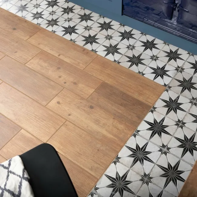 Rustic Oak Wood Effect Ceramic Floor Tiles