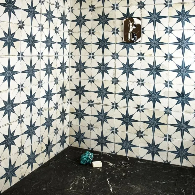 Scintilla Sapphire Star Pattern Tiles
