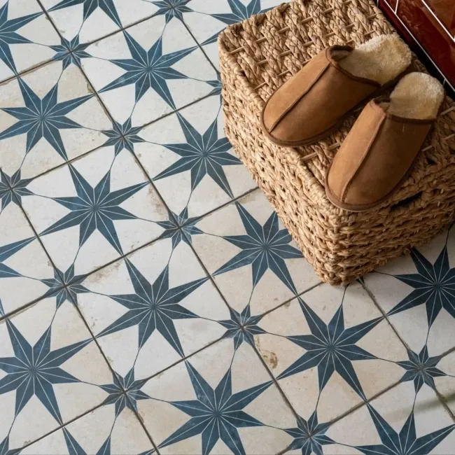 Scintilla Sapphire Star Pattern Tiles
